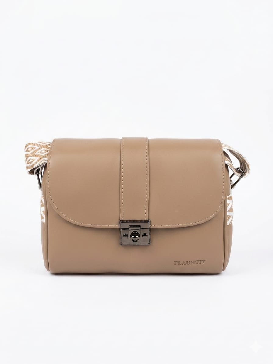 ELEGANCE Luxe Sling Bag – Tan Brown