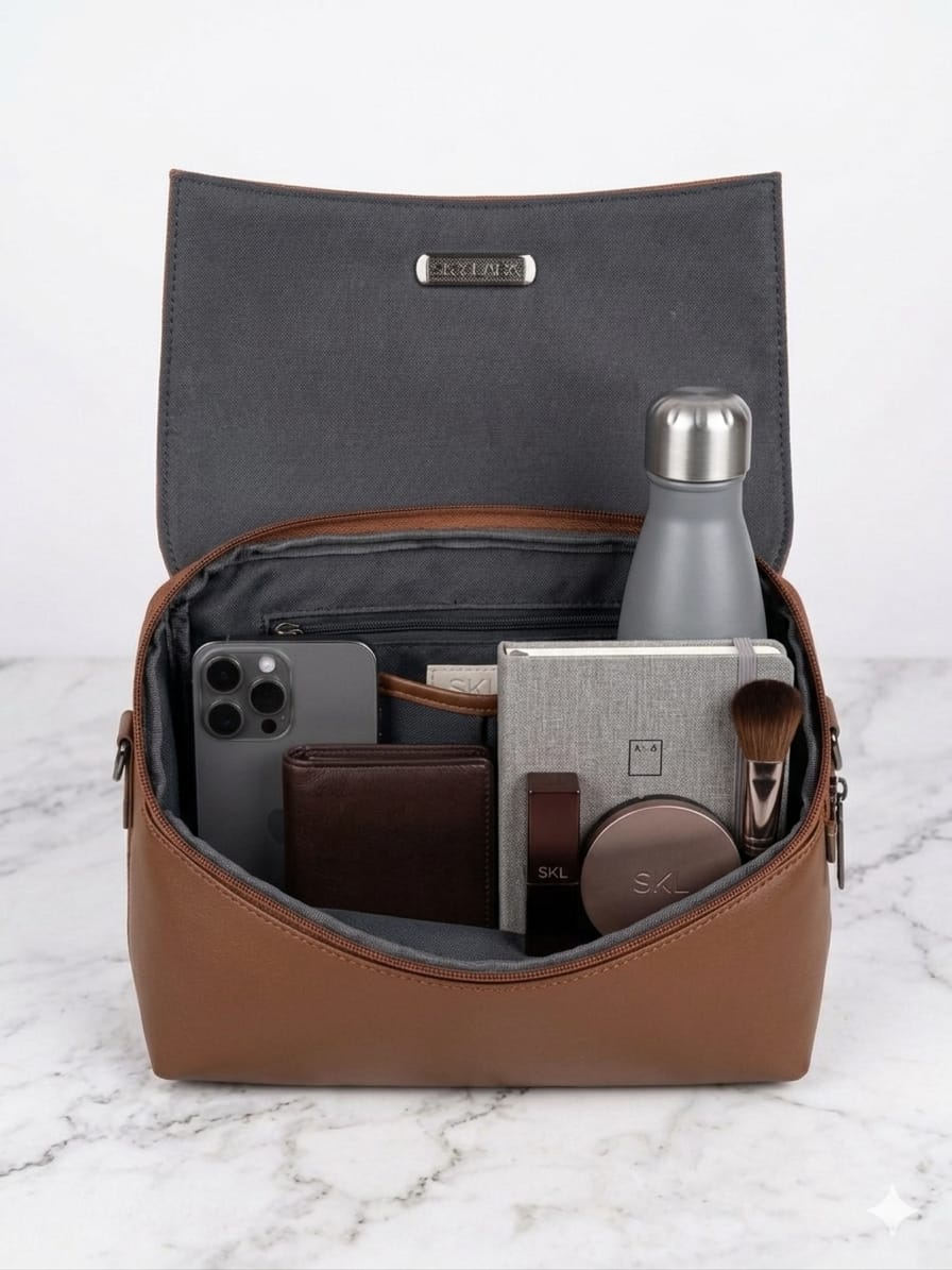 Sky Lark Classic Brown Sling Bag for Women