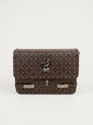 Classic Brown Printed Flap Sling Bag
