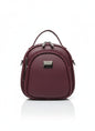 Elegant Mini Backpack Purse – Wine Maroon