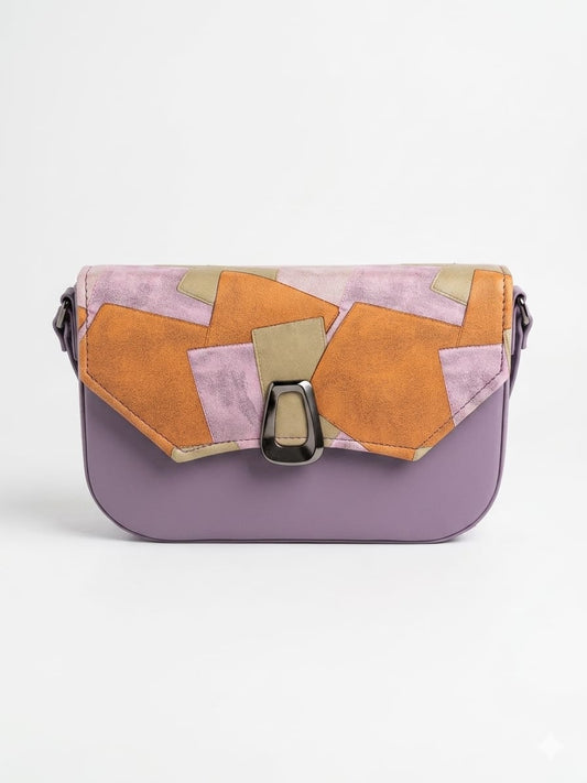 Elegant GeoFlap Women’s Sling Bag