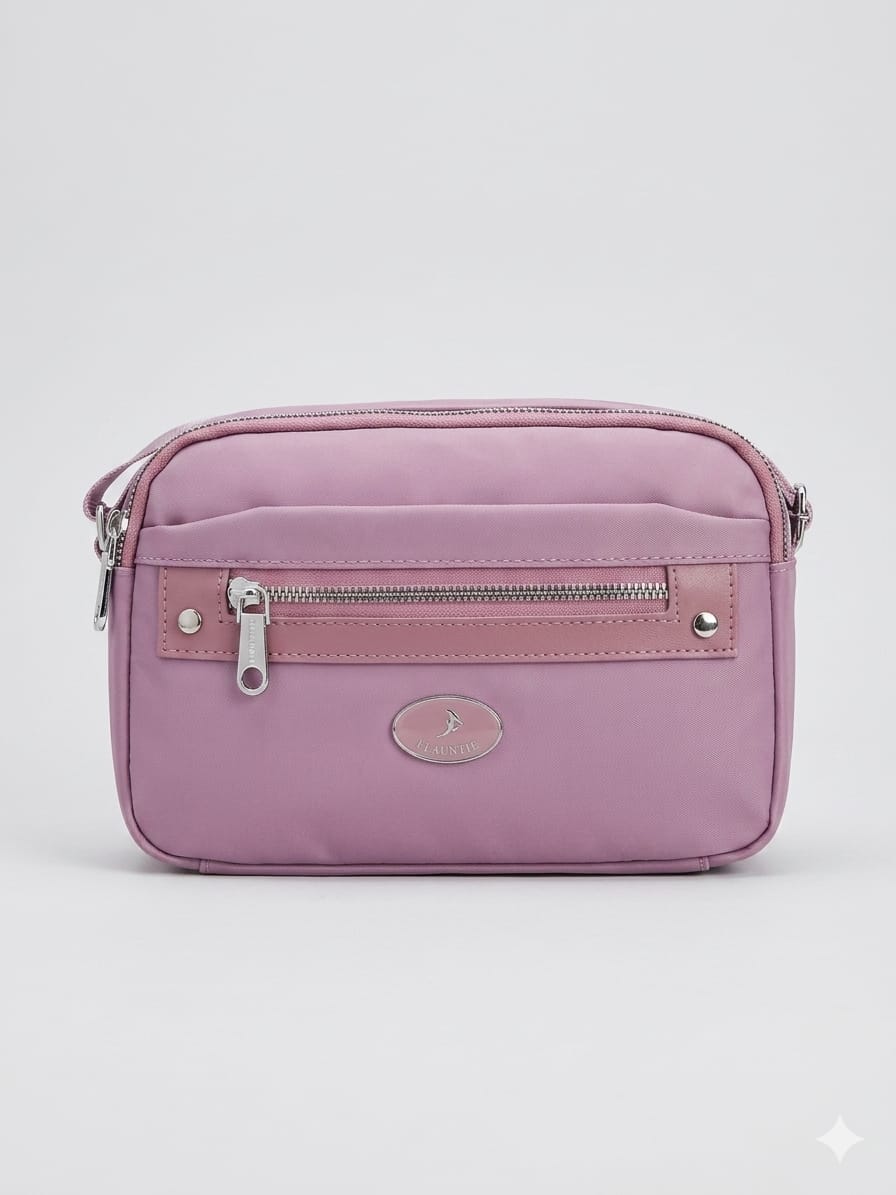 Flauntit Maroon Multi-Pocket Crossbody Sling Bag