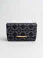 Elegant Beige Printed Flap Wallet Sling Bag