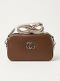 Elegant Taupe Sling Bag with Designer Strap