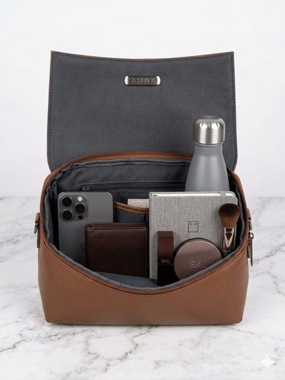 Sky Lark Classic Brown Sling Bag for Women