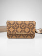 Elegant Beige Printed Flap Wallet Sling Bag